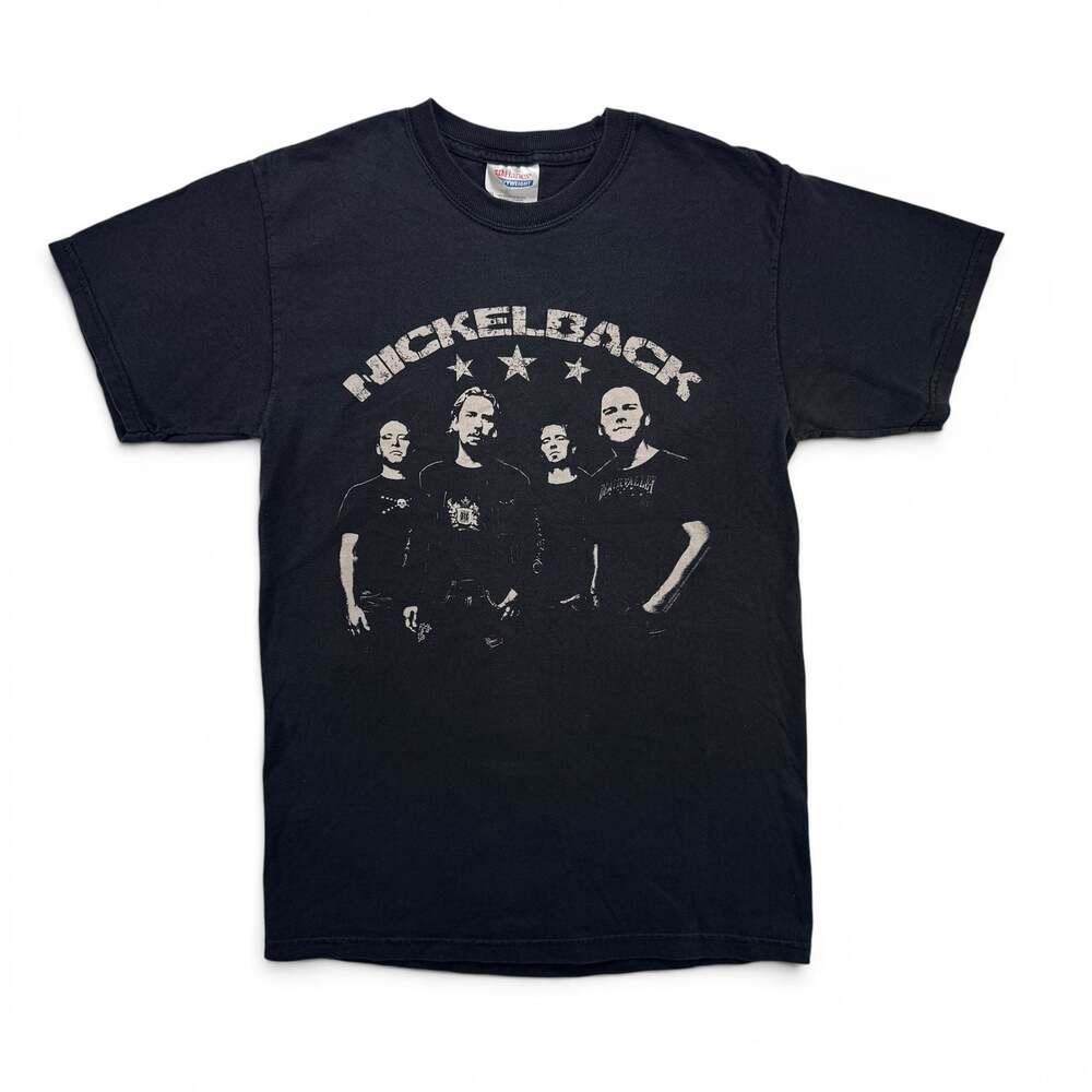 Vintage Nickelback Size Small Band T-Shirt Black Graphic Tee